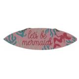 Wood Mermaid Sign 5 x 15