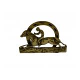 Brass Jockey on Horse Letter Holder