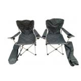 Pair Camping Fold Up Chairs w/ Bags
