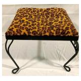Metal Base Foot Stool - 12 x 9 x 12