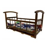 Wood Doll Bed 13 x 21 x 13