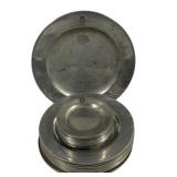18 Wilton Pewter Plates 13", 10.5", 6"