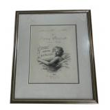 Framed Book Page 16 x 14