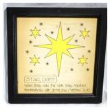 Star Light Framed Decor, 12 x 12