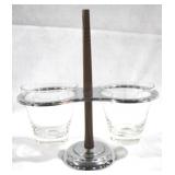 Vintage Kromex Condiment Server - 11" x 10"