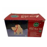 Winter Wonderland 2pc Lit Polar Bear Set