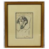 Hans Foy Original Drawing with Paperwork