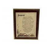 Footprints Framed Poem 10 x 8