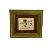 Framed Print, Signed #12/540 9.5 x 8.5