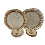 4 Pineapple & Candlewick Loops