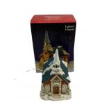 Dickens Village Lighted Church w/ Box