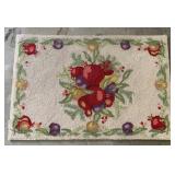 Fruit Motif Rug - 36" x 24"