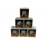 6 Norman Rockwell Mugs in Boxes