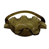 Amber Glass Basket 6 x 4