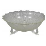 Pressed Glass Bowl 4 x 10