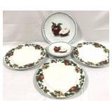 Lot of 7 Apple plates - 7" & 10.5" Round