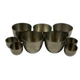 Group of 9 Pewter Cups 3