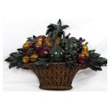 Vintage Dart Syroco Fruit Basket Wall Decor