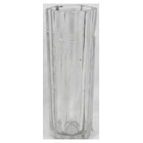 Glass Vase, Chip on Rim, 11.5"
