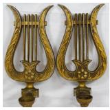 2 Harp Candlestands 14"