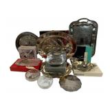 Assorted Silver Plate Items