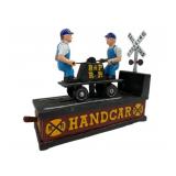 Cast Iron Railroad Mechanical Bank 7x9