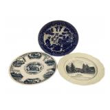 3 Collector Plates 9" & 10"