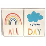 2 "All Day" Canvas Prints - 16" x 12"