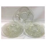 9 Baltimore Pear Glass Plates - 8.5" Round