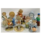 9 Ceramic Figures
