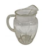 Vintage Federal Glass Ice Lip Pitcher