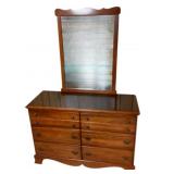 6-Drawer Dresser w/ Mirror - 72 x 48 x 17