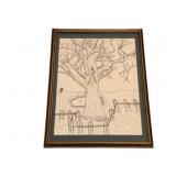 Framed Drawing - 22 x 16