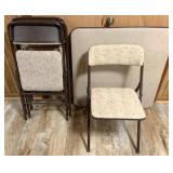 Card Table & 4 Folding Chairs