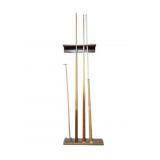 Pool Cues & Wall Mount Holder - 45" tall