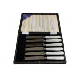 6 Sheffield Knives w/ case