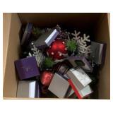 Box Lot of Assorted Christmas Ornaments