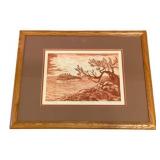 Framed Print, signed - 18 x 21