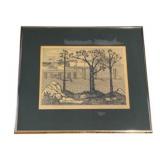 Framed Print, signed - 16 x 19