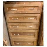 Wood Drawer Chest - 5-drawer - 49 x 31 x 25