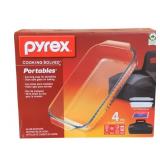 Pyrex Glass Bakeware w/ carrying case