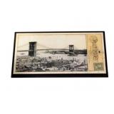 Framed Print combined w/ Antique Postcard