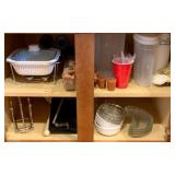 Cabinet Lot of Items