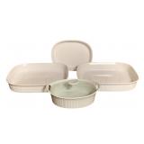 Assorted CorningWare French White Bakeware