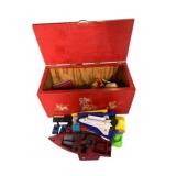 Wood Toy Box w/ Contents - 15 x 31 x 15