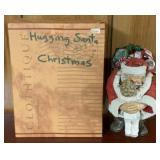 Clothtique "Hugging Santa" - 8" tall