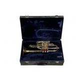 Brass Musical Instrument w/ case - 18" long