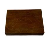 Wood Flatware Box w/ contents - 3 x 15 x 11