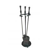 3pc Fireplace Set - 29" tall