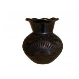 Metal Decorative Vase - 6" tall